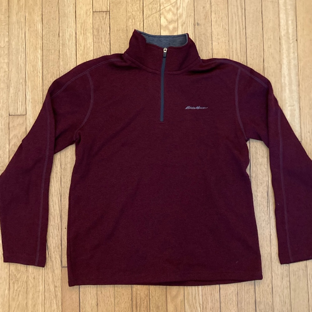 NWOT Eddie Bauer Quarter Zip Pullover Large